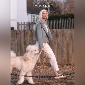 CUYANA Cropped Trench Coat